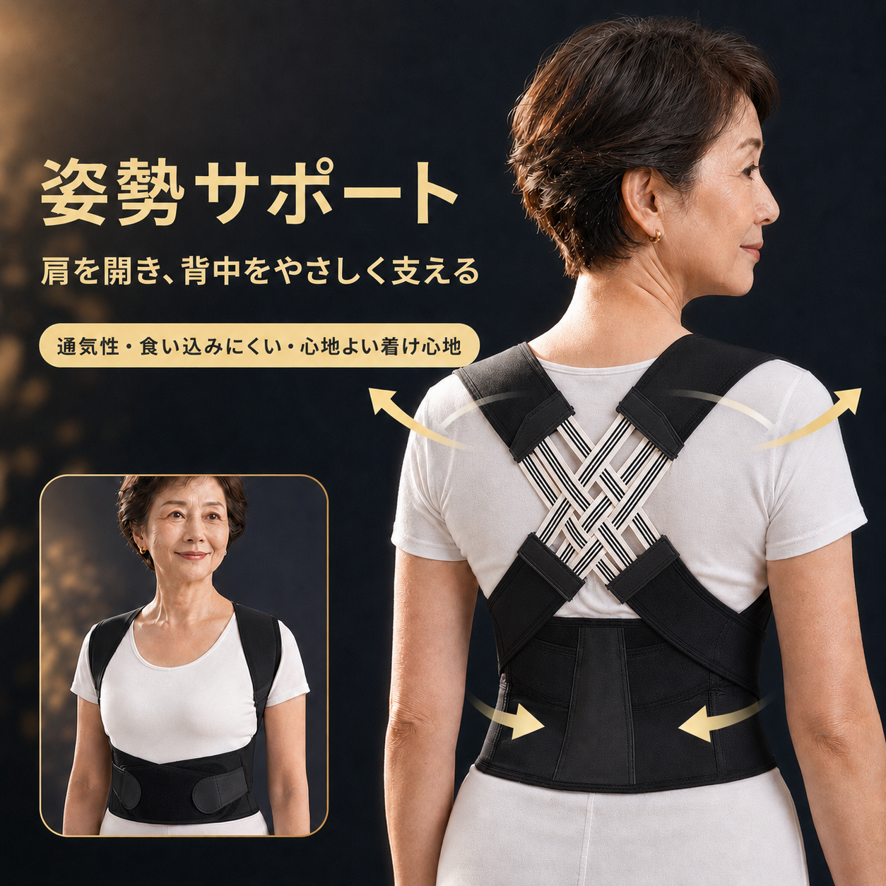 姿勢サポートベルト