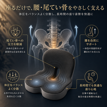 Raku Seat | 骨盤サポートクッション